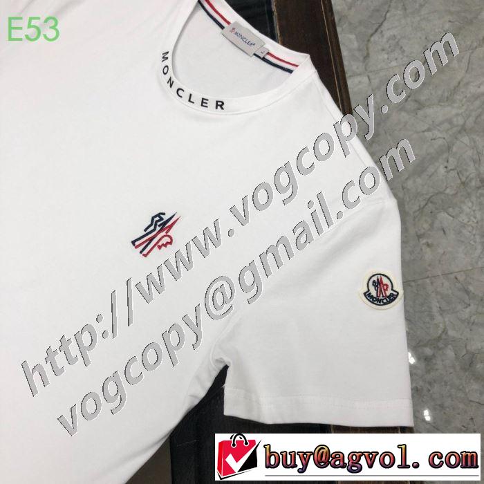 多色可選 普段使いにも最適なアイテム 半袖Tシャツ 人気の高いブランド モンクレール MONCLER