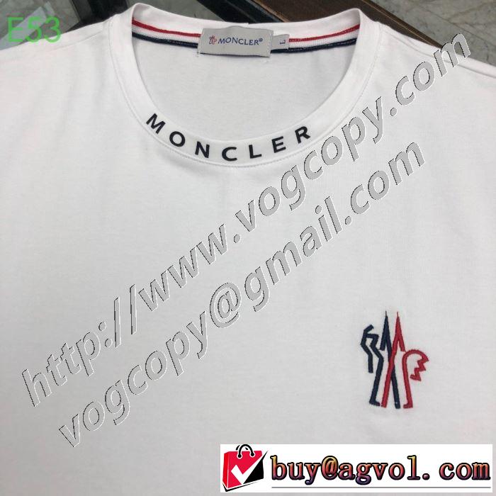 多色可選 普段使いにも最適なアイテム 半袖Tシャツ 人気の高いブランド モンクレール MONCLER