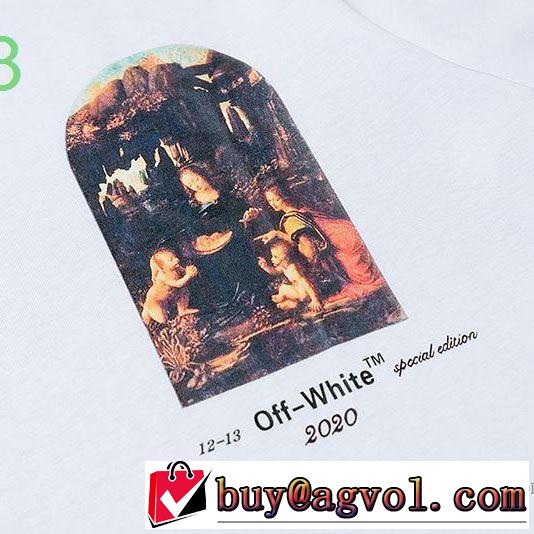 Off-White 最先端のスタイル オフホワイト 2020SS人気 半袖Tシャツ 2年以上連続１位獲得