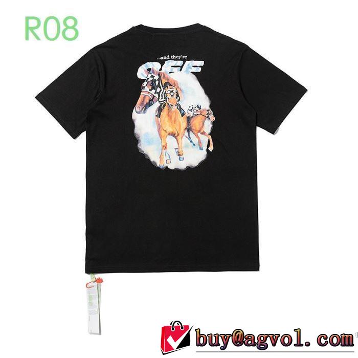 オススメのアイテムを見逃すな 2色可選 半袖Tシャツ おしゃれ刷新に役立つ Off-White オフホワイト