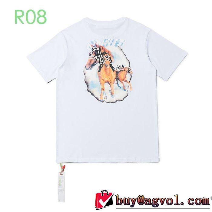 オススメのアイテムを見逃すな 2色可選 半袖Tシャツ おしゃれ刷新に役立つ Off-White オフホワイト