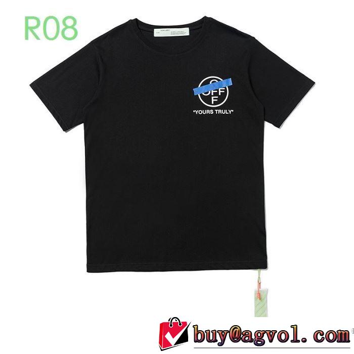 Off-White 2色可選 普段使いにも最適なアイテム オフホワイト 半袖Tシャツ ストリート界隈でも人気