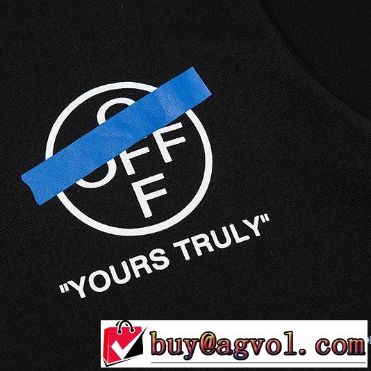 Off-White 2色可選 普段使いにも最適なアイテム オフホワイト 半袖Tシャツ ストリート界隈でも人気