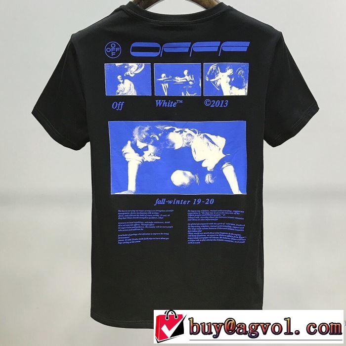 20SSトレンド Off-White 2色可選 オフホワイト 手頃価格でカブり知らず 半袖Tシャツ
