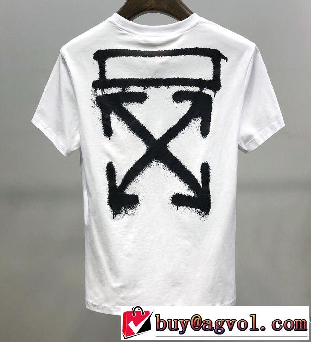 Off-White この時期の一番人気は2色可選  オフホワイト シンプルなファッション 半袖Tシャツ