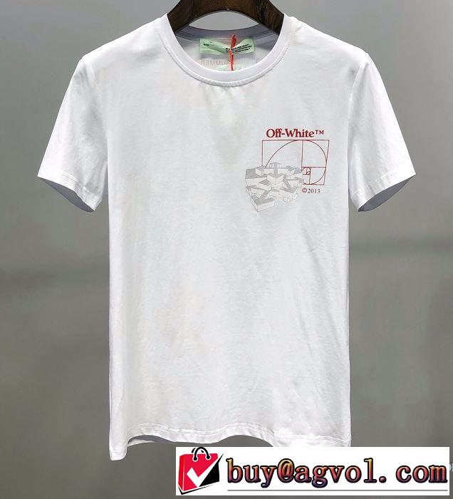 2色可選  2020モデル 半袖Tシャツ スタイルアップ Off-White オフホワイト ストリート感あふれ