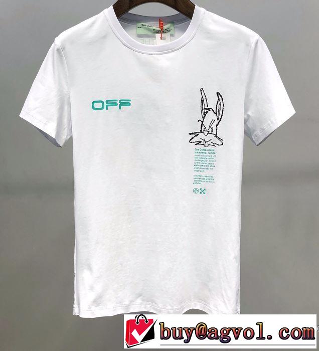 人気の高いブランド Off-White オフホワイト2色可選  普段使いにも最適なアイテム 半袖Tシャツ