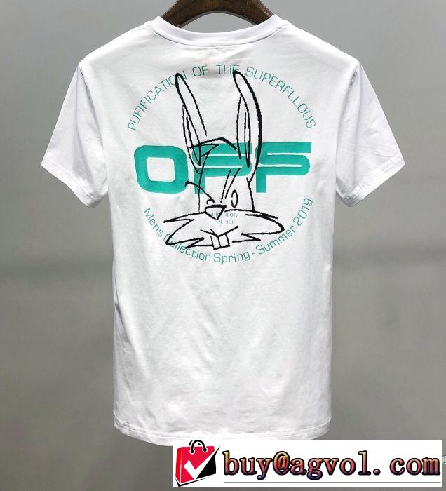 人気の高いブランド Off-White オフホワイト2色可選  普段使いにも最適なアイテム 半袖Tシャツ