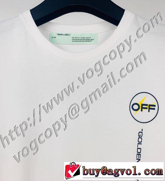 Off-White エレガントな雰囲気 オフホワイト2色可選  半袖Tシャツ おしゃれな人が持っている