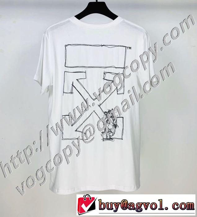 半袖Tシャツ 2色可選 最もオススメ Off-White 人気が継続中 オフホワイト  海外でも大人気