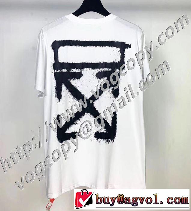 Off-White 通勤通学どちらでも使え オフホワイト 2色可選 限定アイテムが登場 半袖Tシャツ