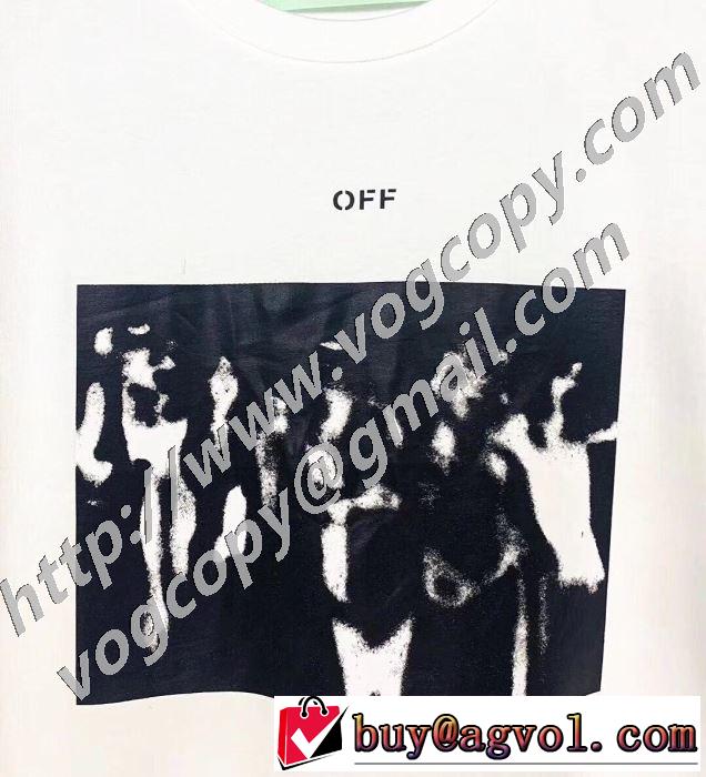 Off-White 通勤通学どちらでも使え オフホワイト 2色可選 限定アイテムが登場 半袖Tシャツ
