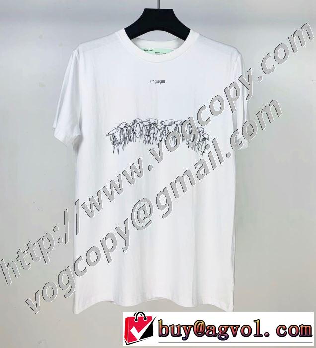 新作が見逃せない 2色可選 半袖Tシャツ 限定色がお目見え Off-White オフホワイト 一目惚れ級に