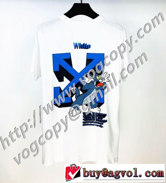 2色可選 着こなしを楽しむ 半袖Tシャツ 有名ブランドです Off-White オフホワイト 争奪戦必至
