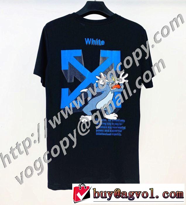 2色可選 着こなしを楽しむ 半袖Tシャツ 有名ブランドです Off-White オフホワイト 争奪戦必至
