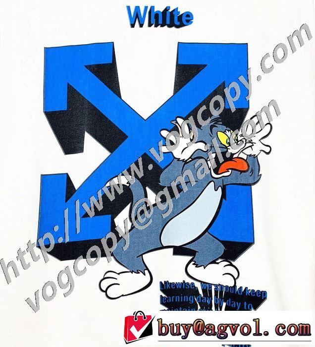 2色可選 着こなしを楽しむ 半袖Tシャツ 有名ブランドです Off-White オフホワイト 争奪戦必至