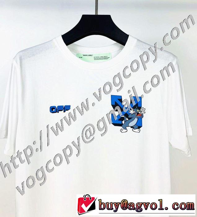 2色可選 着こなしを楽しむ 半袖Tシャツ 有名ブランドです Off-White オフホワイト 争奪戦必至