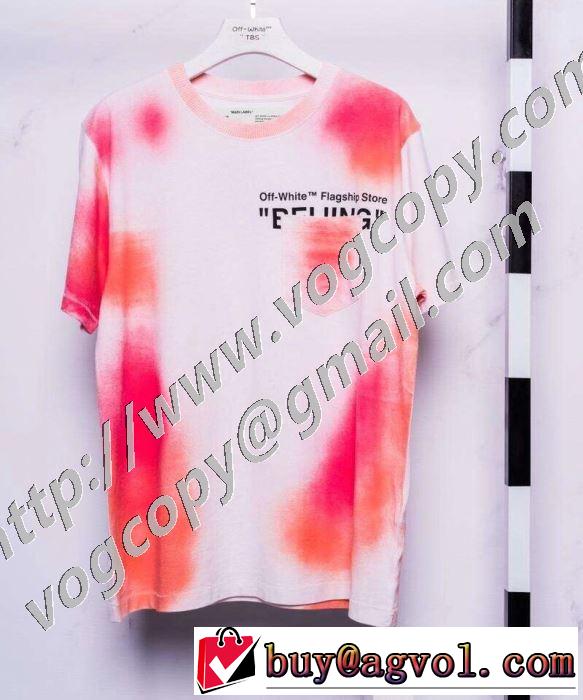 差をつけたい人にもおすすめ 半袖Tシャツ 飽きもこないデザイン Off-White オフホワイト 程よい最新作