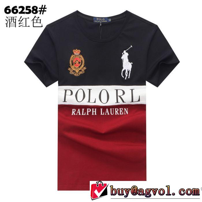 3色可選 どのアイテムも手頃な価格で 半袖Tシャツ デザインお洒落 ポロ ラルフローレン Polo Ralph Lauren