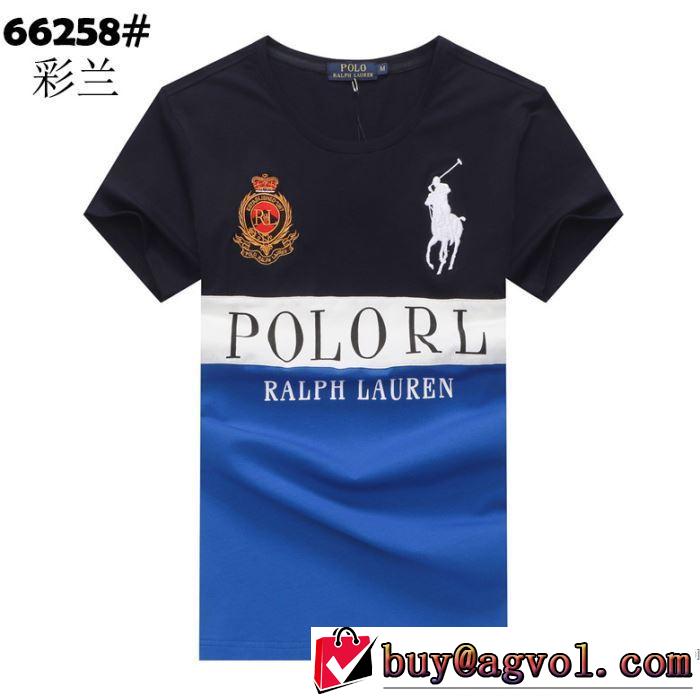 3色可選 どのアイテムも手頃な価格で 半袖Tシャツ デザインお洒落 ポロ ラルフローレン Polo Ralph Lauren