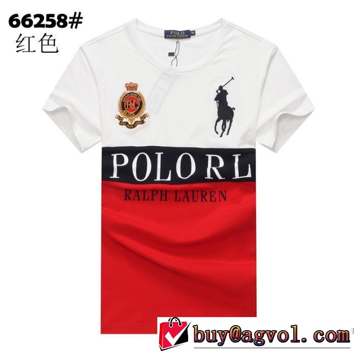 3色可選 どのアイテムも手頃な価格で 半袖Tシャツ デザインお洒落 ポロ ラルフローレン Polo Ralph Lauren