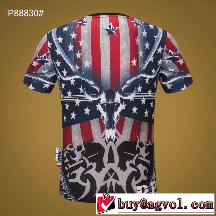 20SS☆送料込 フィリッププレイン 老舗ブランド PHILIPP PLEIN 半袖Tシャツ 破格値