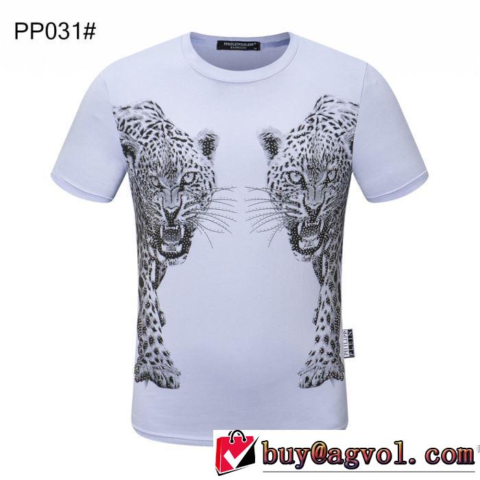 着こなしを楽しむ 半袖Tシャツ 多色可選 有名ブランドです フィリッププレイン PHILIPP PLEIN