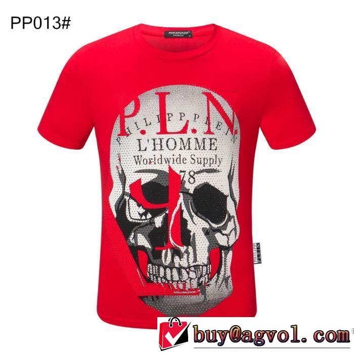 普段使いにも最適なアイテム 半袖Tシャツ 多色可選 人気の高いブランド フィリッププレイン PHILIPP PLEIN