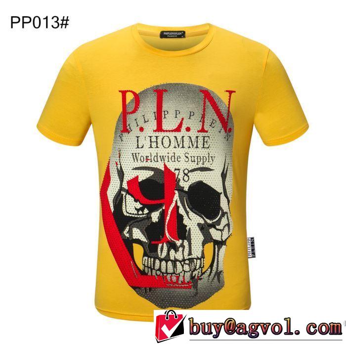 普段使いにも最適なアイテム 半袖Tシャツ 多色可選 人気の高いブランド フィリッププレイン PHILIPP PLEIN