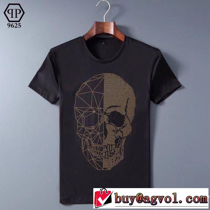 2色可選 差をつけたい人にもおすすめ 半袖Tシャツ 人気は今季も健在 フィリッププレイン PHILIPP PLEIN