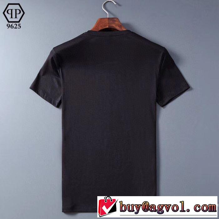 2色可選 差をつけたい人にもおすすめ 半袖Tシャツ 人気は今季も健在 フィリッププレイン PHILIPP PLEIN