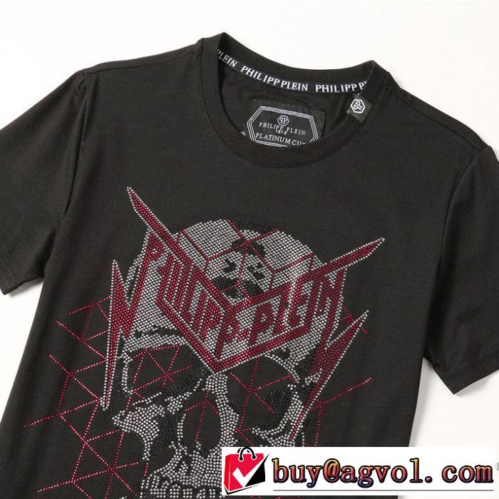 春夏コレクション新品 フィリッププレイン PHILIPP PLEIN 普段見ないデザインばかり 半袖Tシャツ