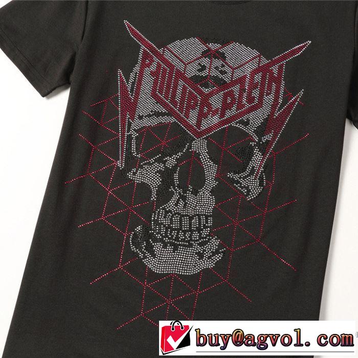 春夏コレクション新品 フィリッププレイン PHILIPP PLEIN 普段見ないデザインばかり 半袖Tシャツ