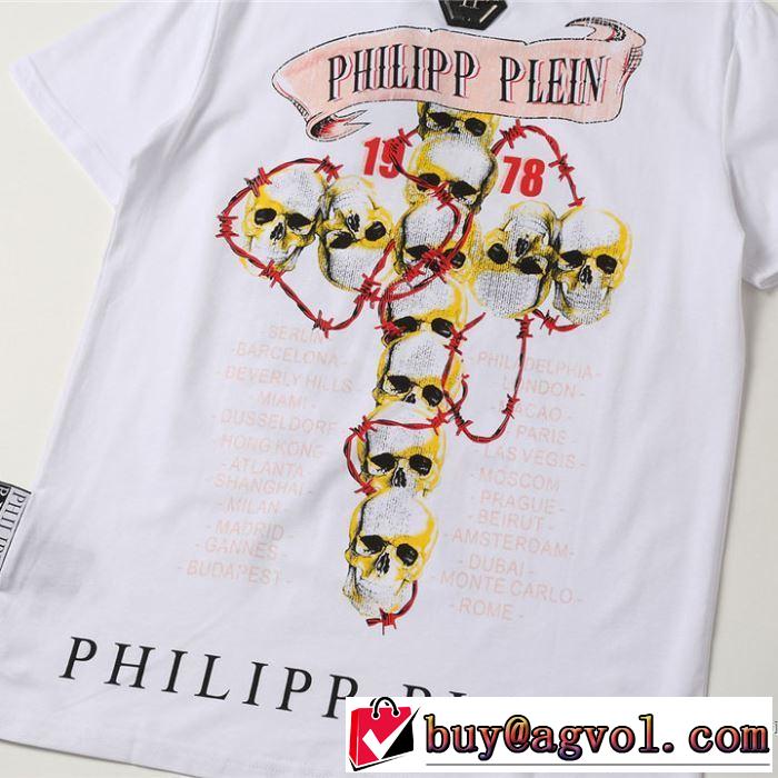 半袖Tシャツ 2色可選 非常にシンプルなデザインな フィリッププレイン PHILIPP PLEIN