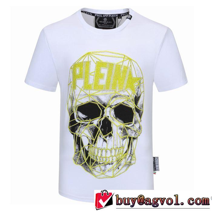 絶対に見逃せない 半袖Tシャツ2色可選  おしゃれに大人の必見 フィリッププレイン PHILIPP PLEIN