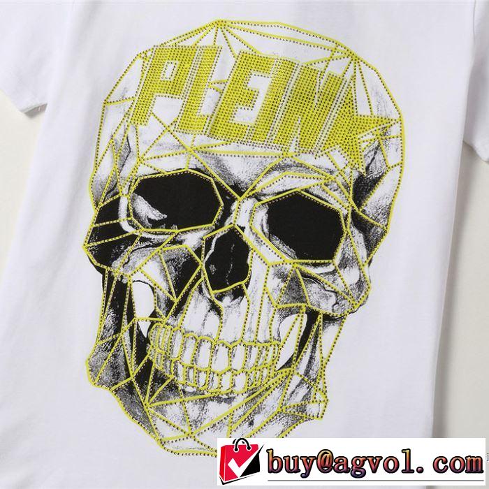 絶対に見逃せない 半袖Tシャツ2色可選  おしゃれに大人の必見 フィリッププレイン PHILIPP PLEIN