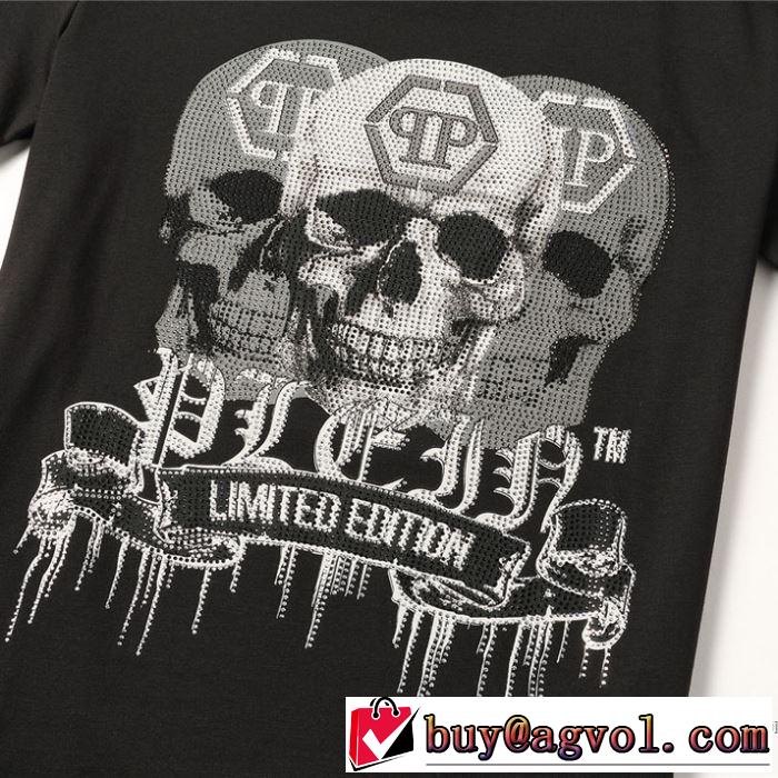 半袖Tシャツ スタイルアップ フィリッププレイン 2色可選 2020モデル  PHILIPP PLEIN ストリート感あふれ