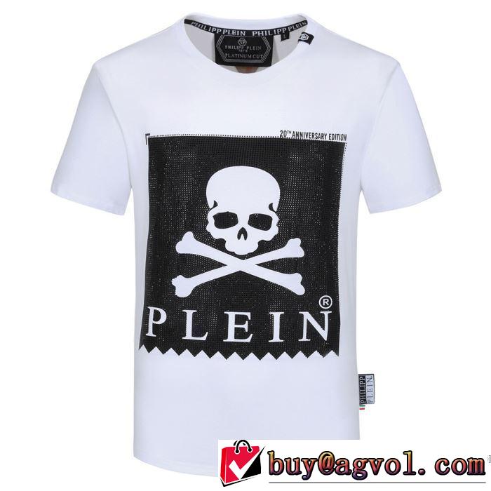 トレンド最先端のアイテム 2色可選 半袖Tシャツ どのアイテムも手頃な価格で フィリッププレイン PHILIPP PLEIN