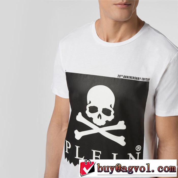 トレンド最先端のアイテム 2色可選 半袖Tシャツ どのアイテムも手頃な価格で フィリッププレイン PHILIPP PLEIN