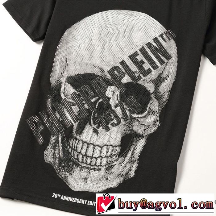 限定アイテム特集 半袖Tシャツ 2色可選 ファッションに取り入れよう フィリッププレイン PHILIPP PLEIN