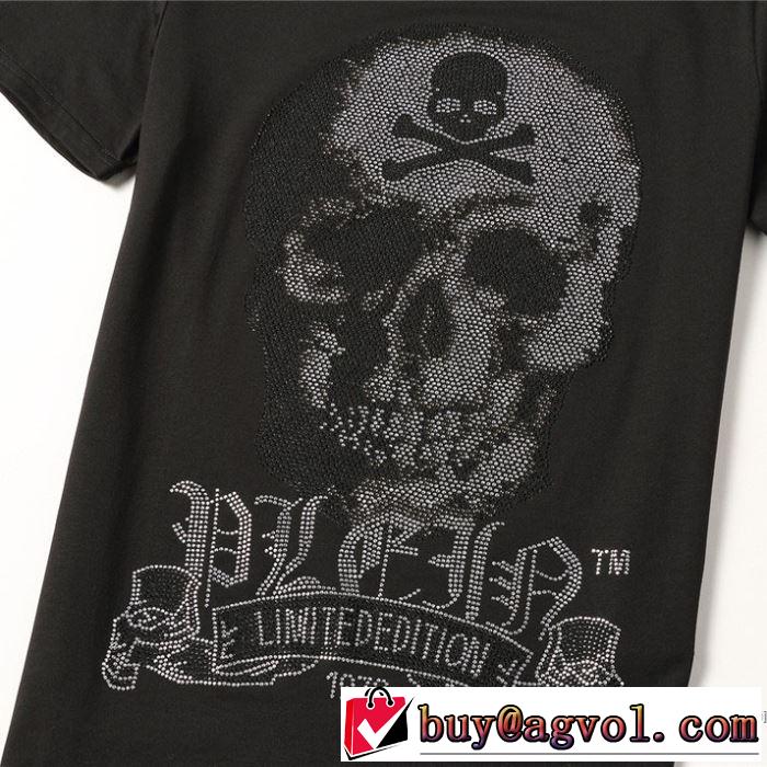 お値段もお求めやすい 2色可選半袖Tシャツ やはり人気ブランド フィリッププレイン PHILIPP PLEIN