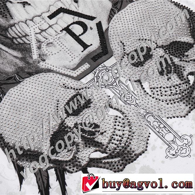 2色可選 フィリッププレイン今季の主力おすすめ  PHILIPP PLEIN 本当に嬉しいアイテム  半袖Tシャツ