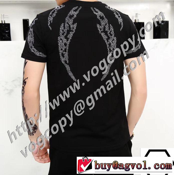 2色可選 どのアイテムも手頃な価格で 半袖Tシャツ ストリート系に大人気 フィリッププレイン PHILIPP PLEIN