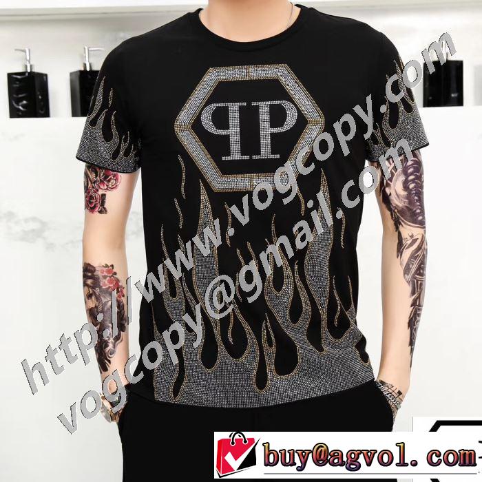 ファッショニスタを中心に新品が非常に人気 2色可選 フィリッププレイン PHILIPP PLEIN  半袖Tシャツ 2020春新作
