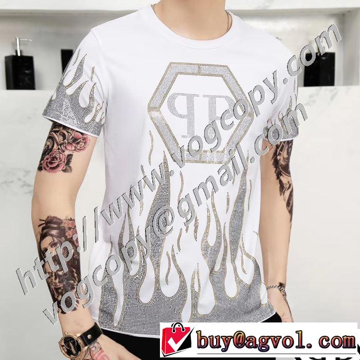ファッショニスタを中心に新品が非常に人気 2色可選 フィリッププレイン PHILIPP PLEIN  半袖Tシャツ 2020春新作