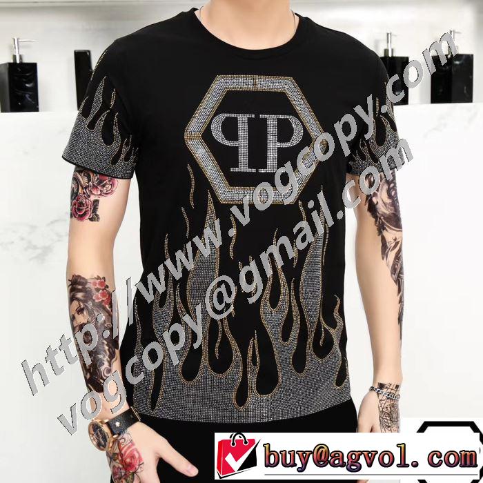 ファッショニスタを中心に新品が非常に人気 2色可選 フィリッププレイン PHILIPP PLEIN  半袖Tシャツ 2020春新作