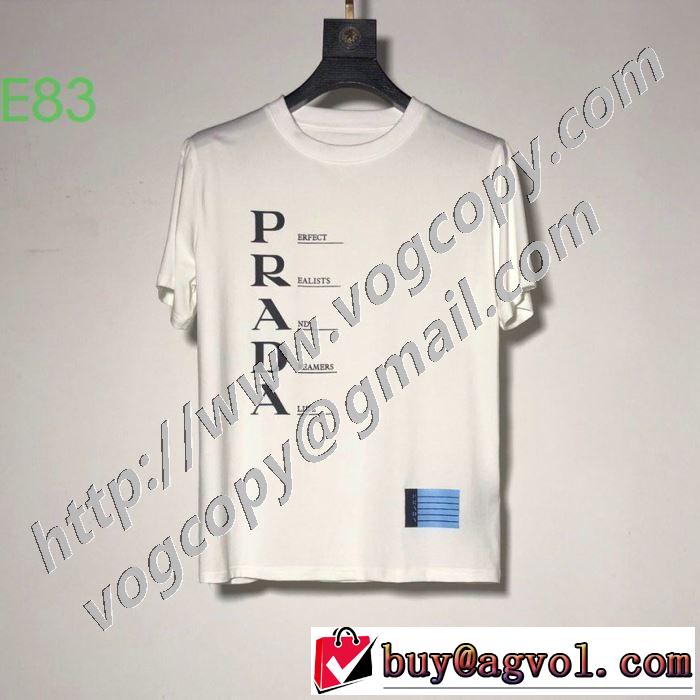 PRADA 2色可選 是非ともオススメしたい プラダ  半袖Tシャツ 手の届くプライスが魅力的