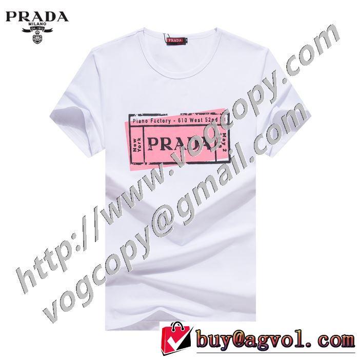 有名ブランドです 半袖Tシャツ 3色可選 人気ランキング最高 プラダ PRADA  着こなしを楽しむ