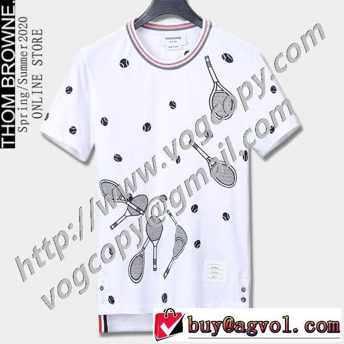 半袖Tシャツ 2色可選 １点限り！VIPセール トムブラウンおしゃれ刷新に役立つ  THOM BROWNE お手頃プライス