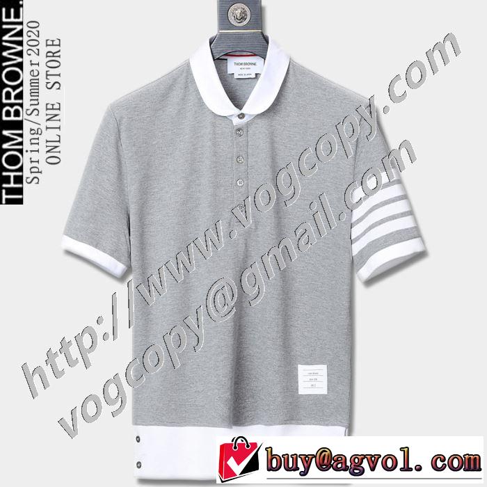 3色可選 トムブラウン どのアイテムも手頃な価格で THOM BROWNE トレンド最先端のアイテム 半袖Tシャツ